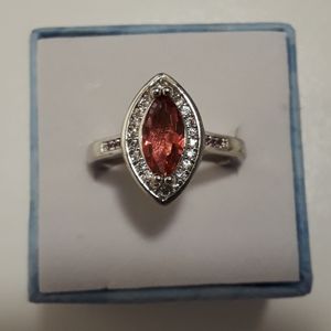 Ruby gemstone ring size 7 gorgeous